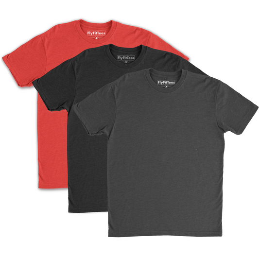 SoFly Original Perfect Fit Tee - 3 Pack - Red and friends
