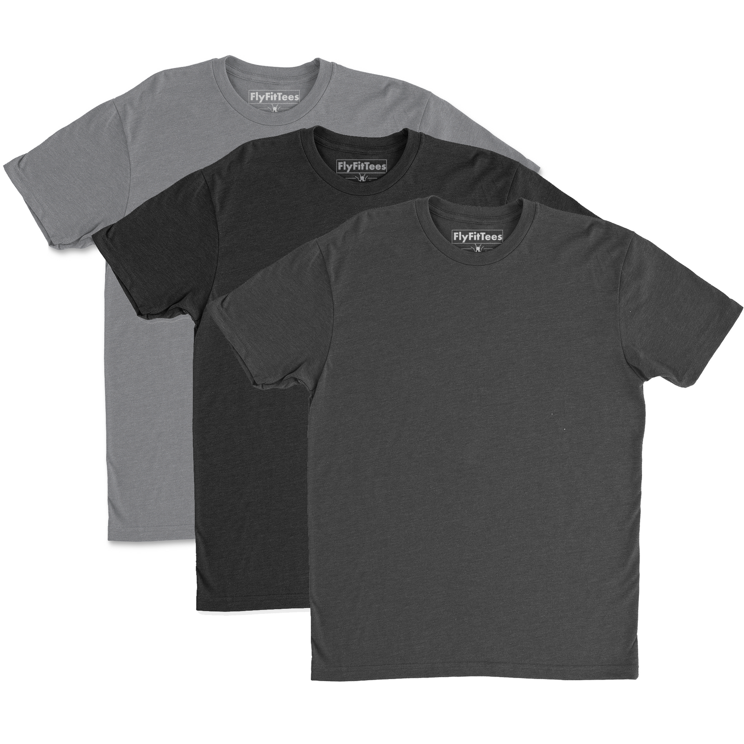 SoFly Original Perfect Fit Tee - 3 Pack - Shades Of Grey