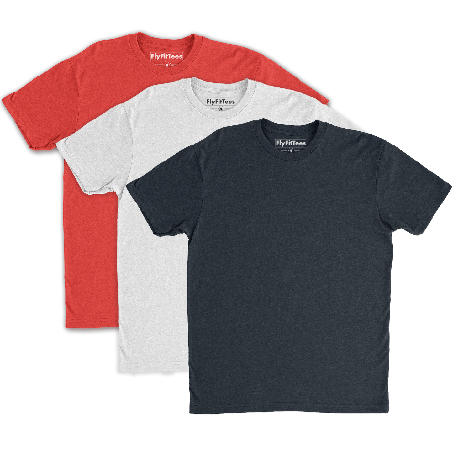 SoFly Perfect Fit Tee - 3 Pack - Red White Blue 'America Dad Bod